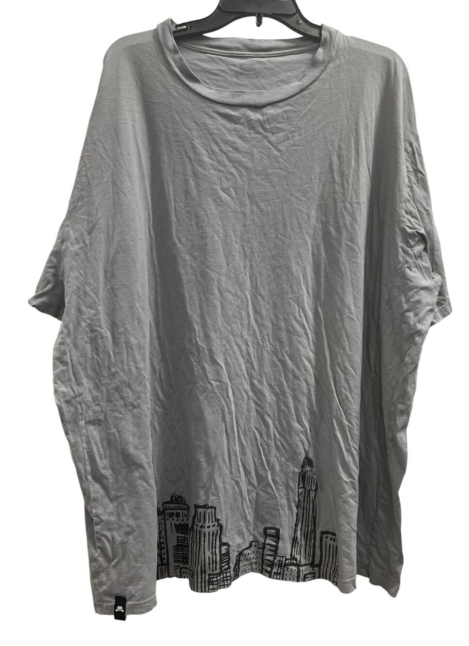 Winston gray city skyline graphic tee big & tall sx 5X XXXXXL